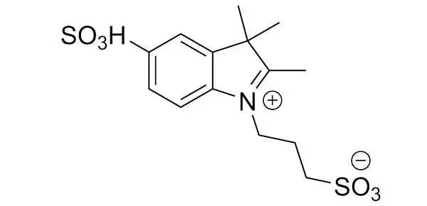 2,3,3-trimethyl-1-(3-sulfopropyl)indol-1-ium-5-sulfonate