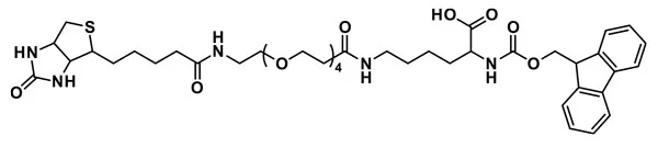 Fmoc-N-Lys-(dPEG®₄-biotin)-OH-(acid)